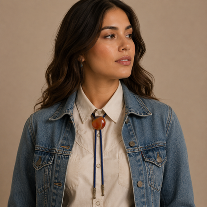 "Southwest Sunset" Vintage Bolo Tie