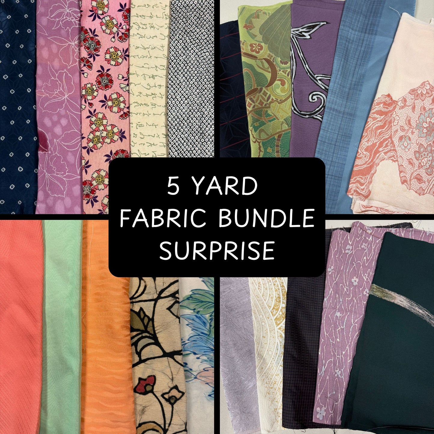 "5 Yard Surprise" Vintage Fabric Bundle
