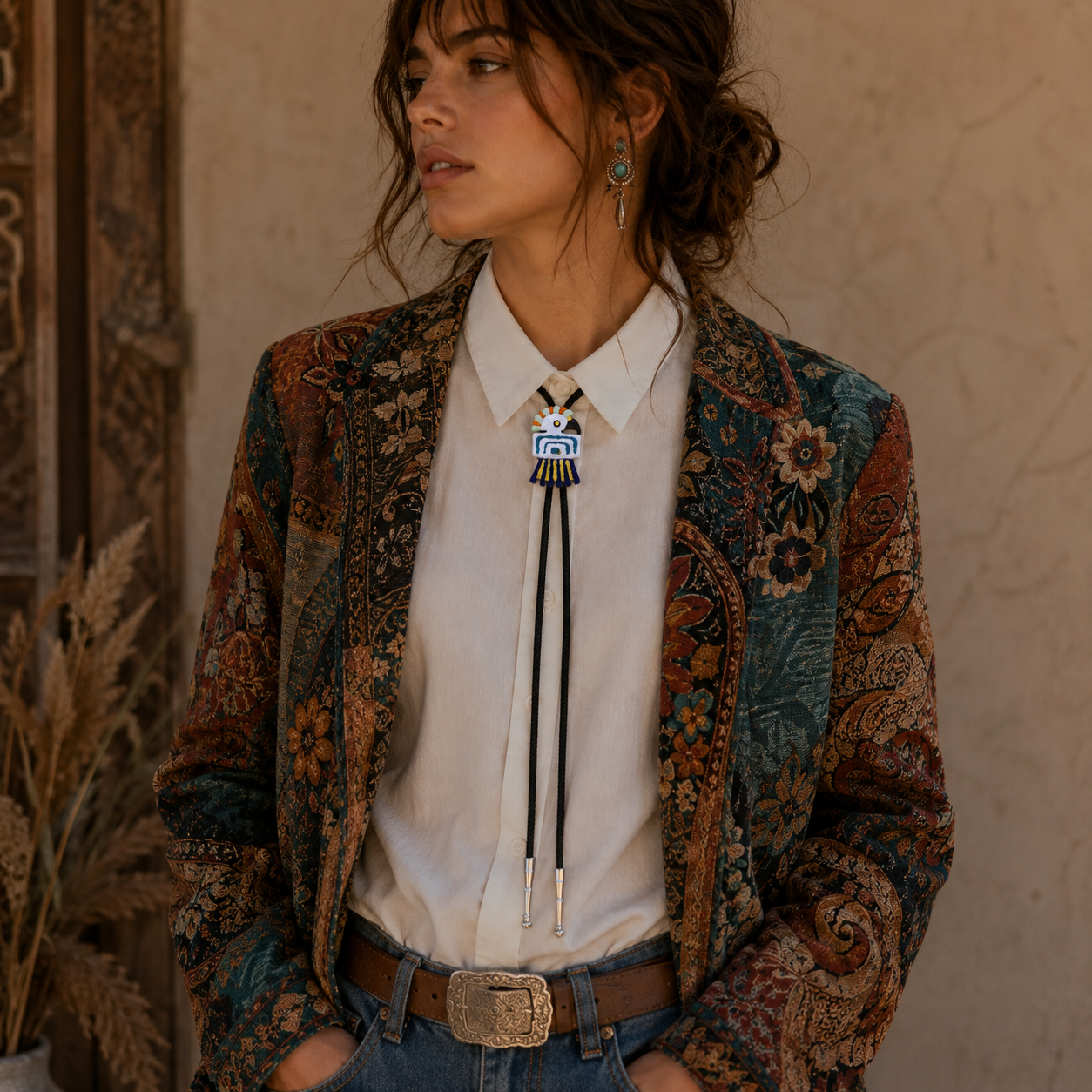"Desert Song" Vintage Bolo Tie