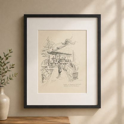 "Kiyomizu-Dera" - Vintage Matted Print