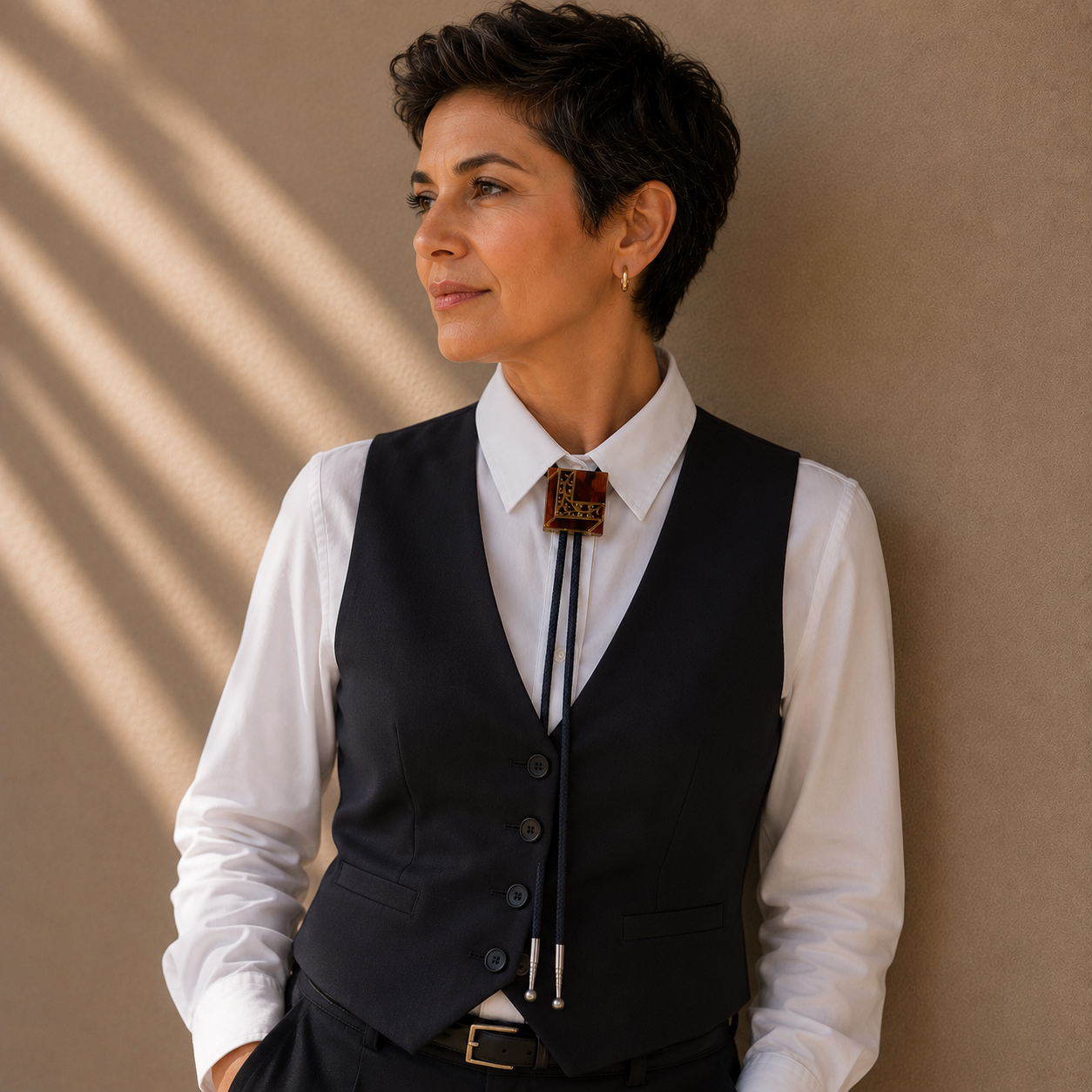 "Deco Glow" Vintage Bolo Tie