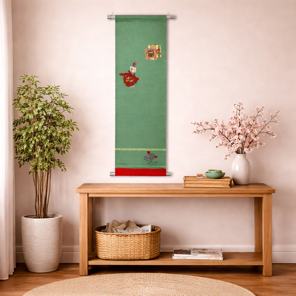 "Patchwork Performer" Japanique Tapestry