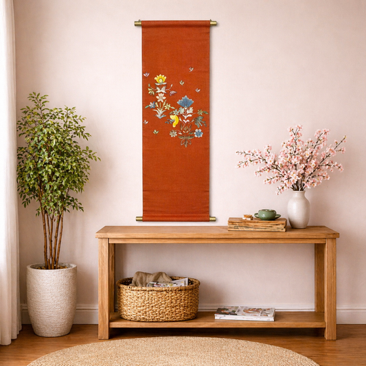 "Birdsong Floral" Japanique Tapestry
