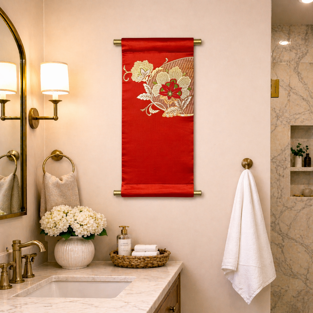 "Ember Blossom" Japanique Tapestry