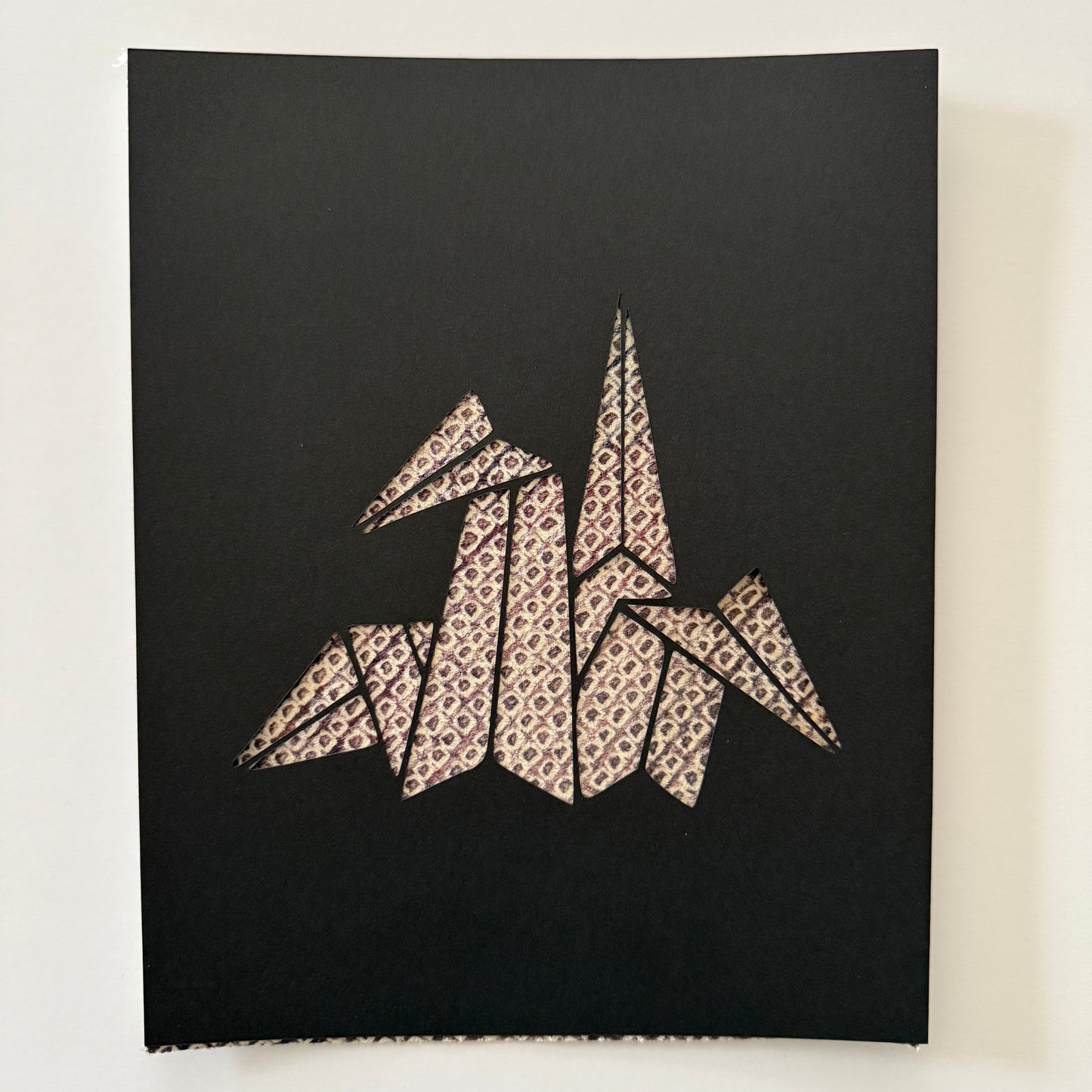 "Origami Crane" Katagami Art