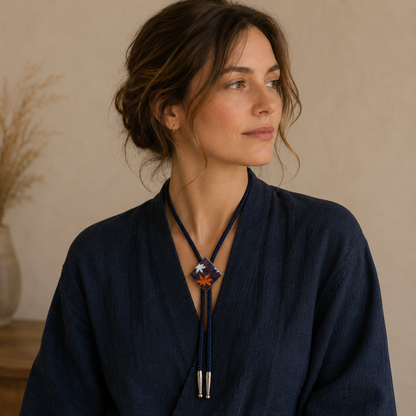 "Maple Current" Vintage Bolo Tie