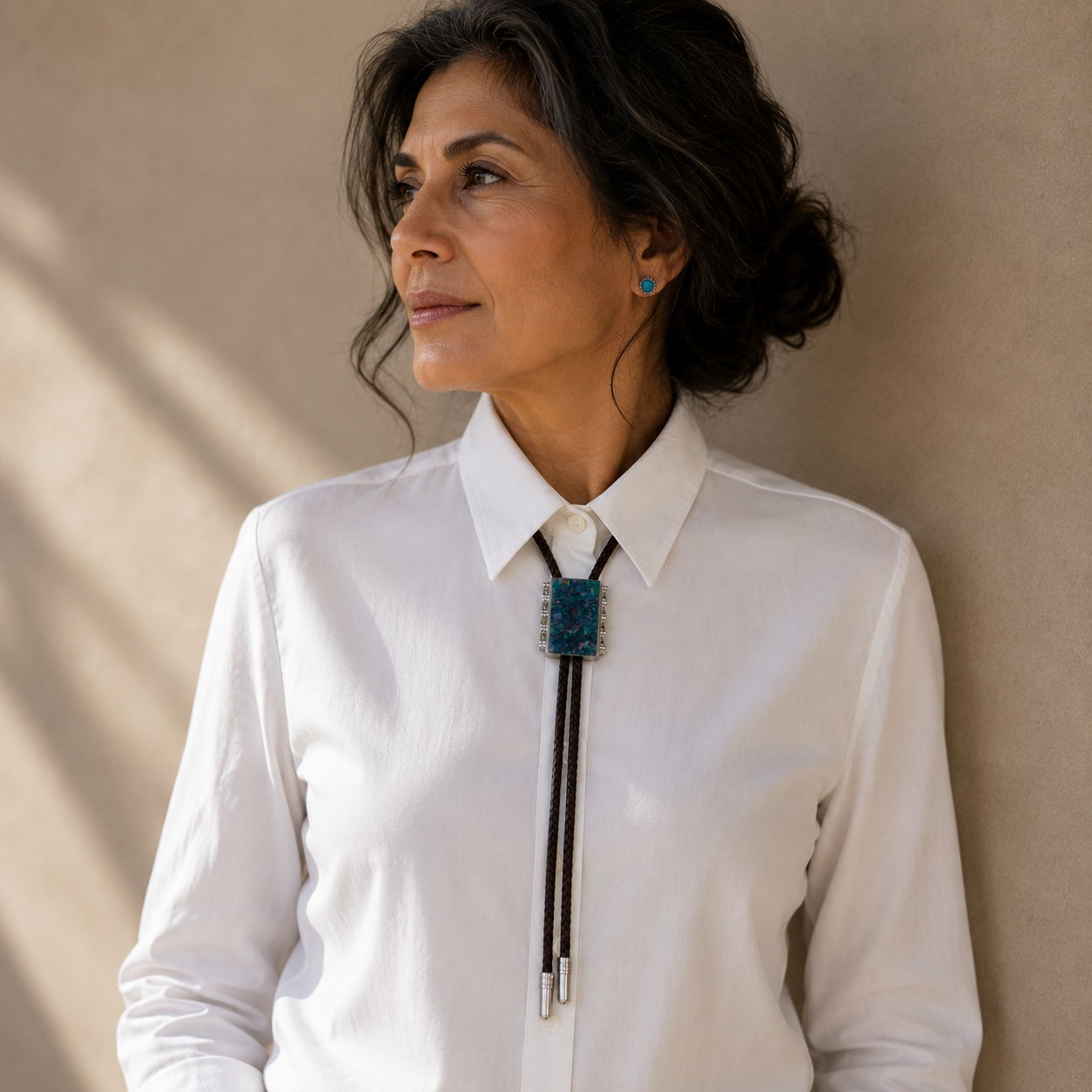"Cosmic Tide" Vintage Bolo Tie