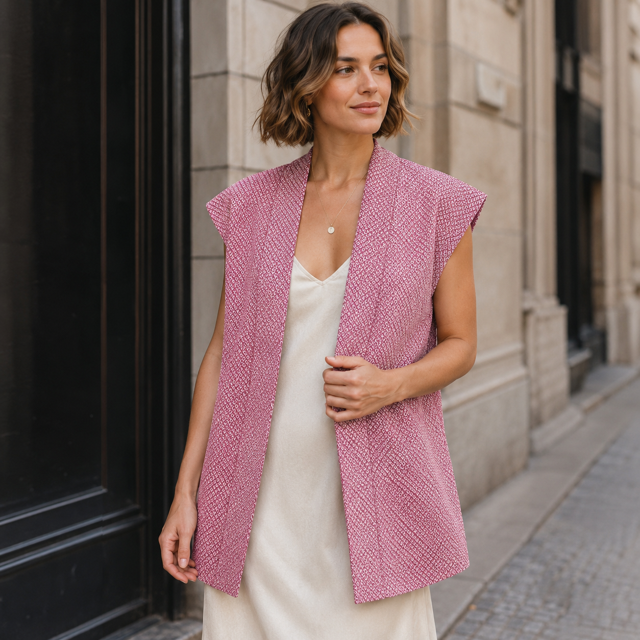 "Berry Pines" Japanique Tunic Vest