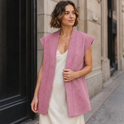 "Berry Pines" Japanique Tunic Vest