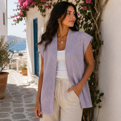 "Shibori Story" Japanique Tunic Vest
