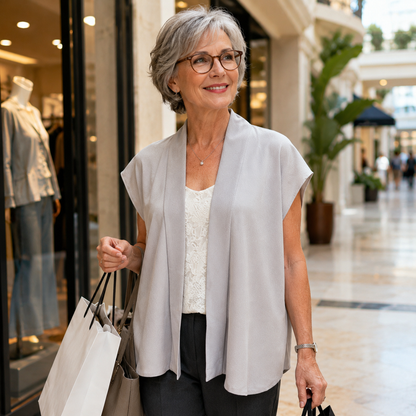 "Purple Pearl" Japanique Tunic Vest