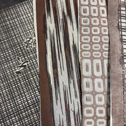 "Set of Six" Vintage Katagami Stencils