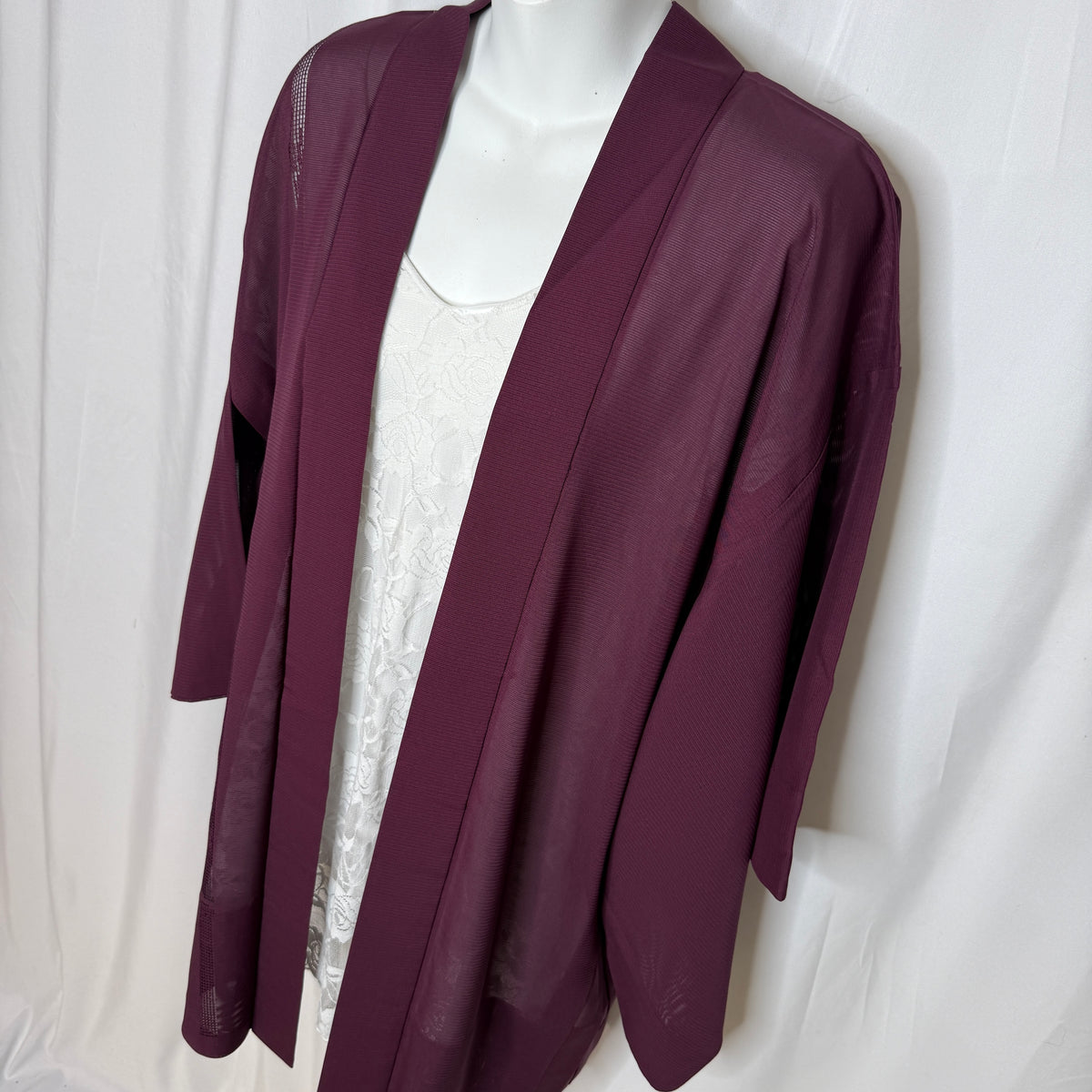 "Sheer Plum" Vintage Haori Jacket