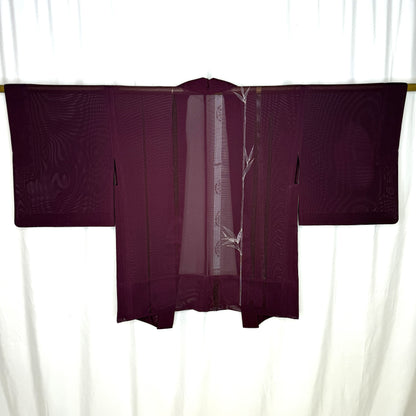 "Sheer Plum" Vintage Haori Jacket