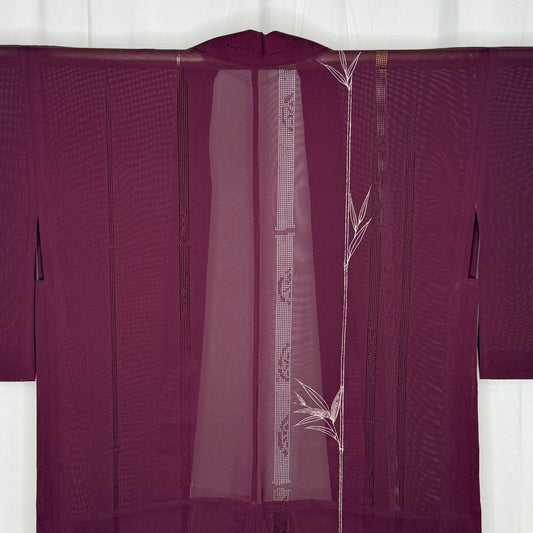 "Sheer Plum" Vintage Haori Jacket