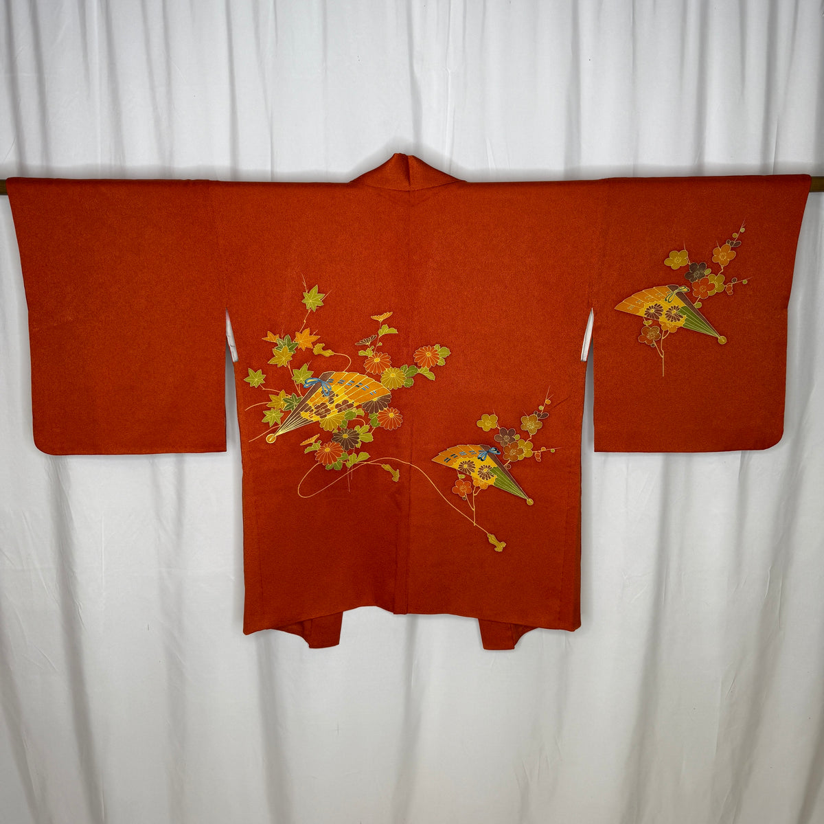 "Persimmon Fans" Vintage Haori Jacket