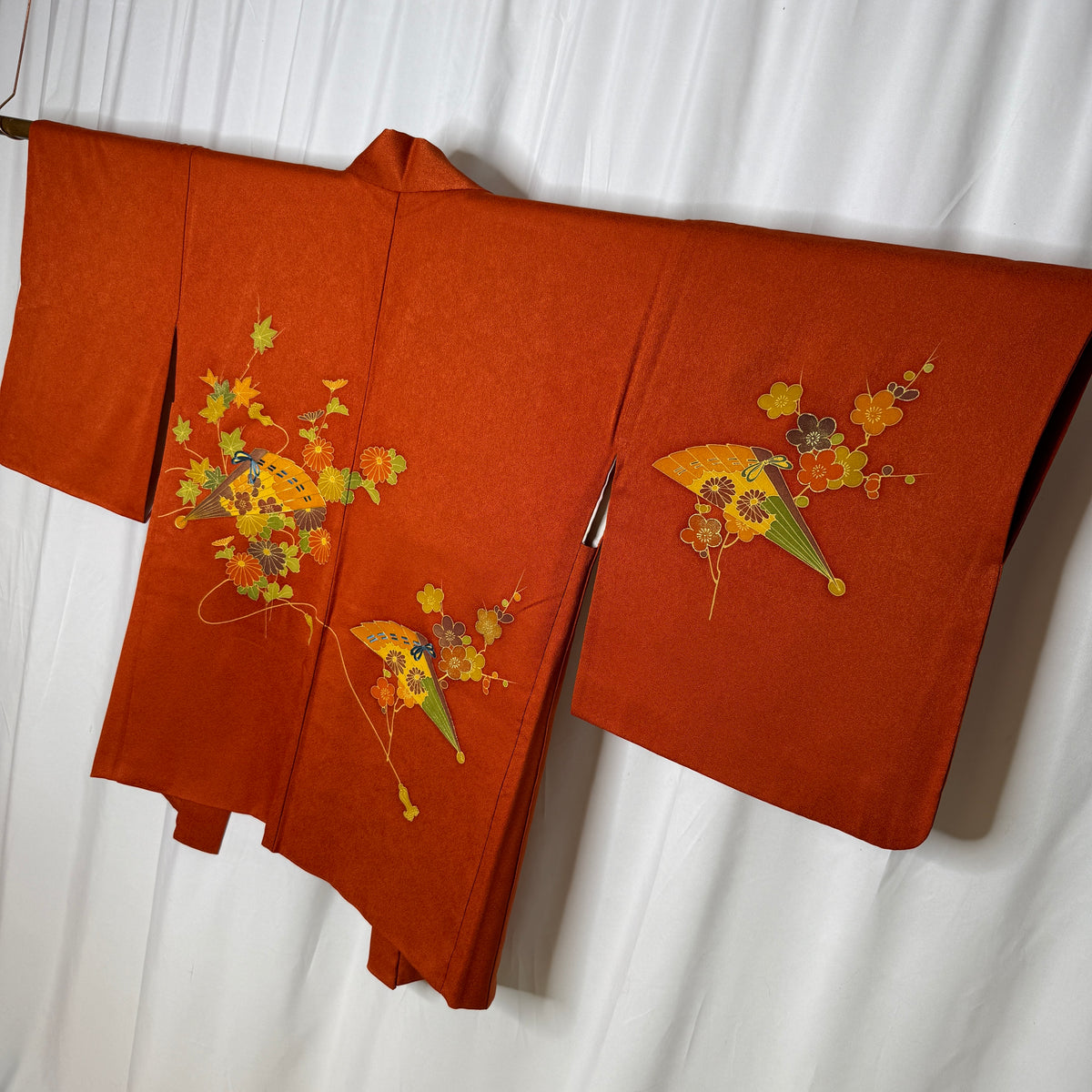 "Persimmon Fans" Vintage Haori Jacket