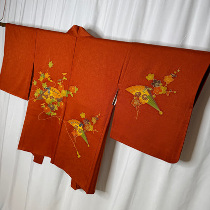 "Persimmon Fans" Vintage Haori Jacket