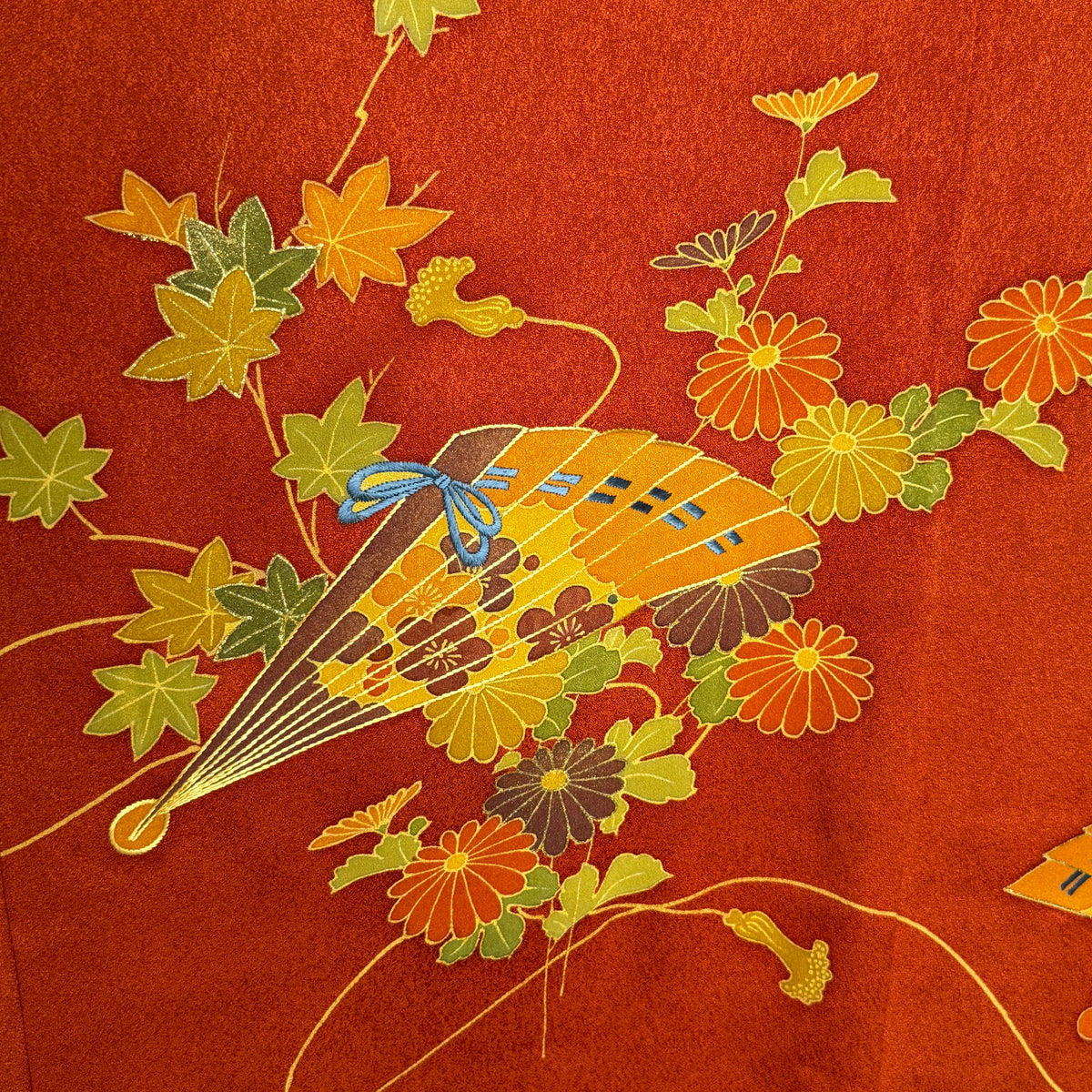 "Persimmon Fans" Vintage Haori Jacket