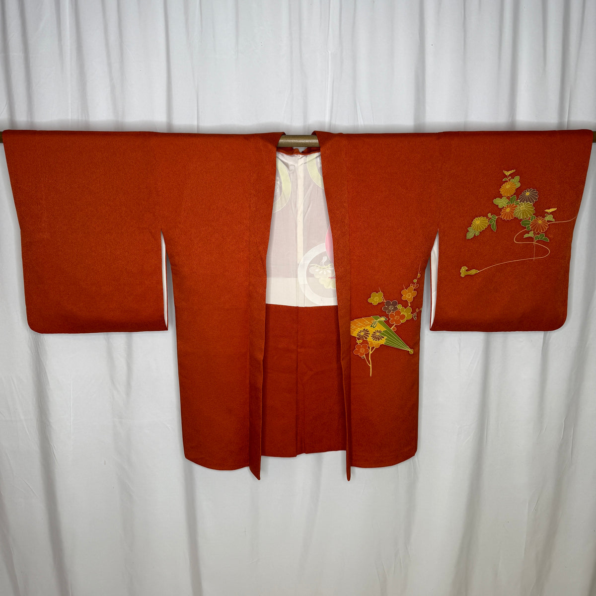 "Persimmon Fans" Vintage Haori Jacket