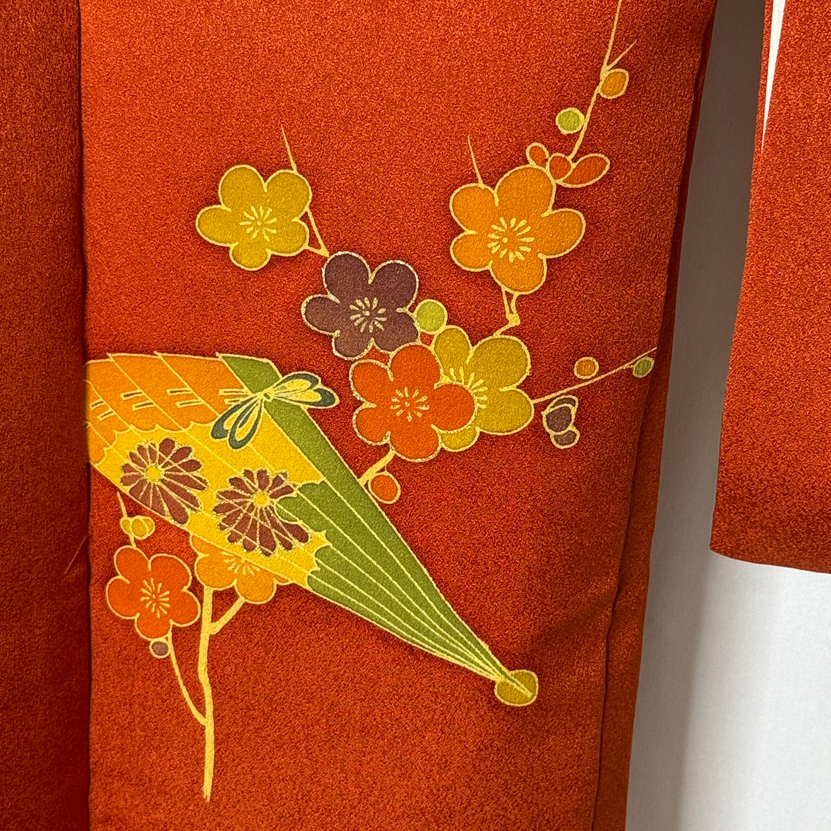 "Persimmon Fans" Vintage Haori Jacket