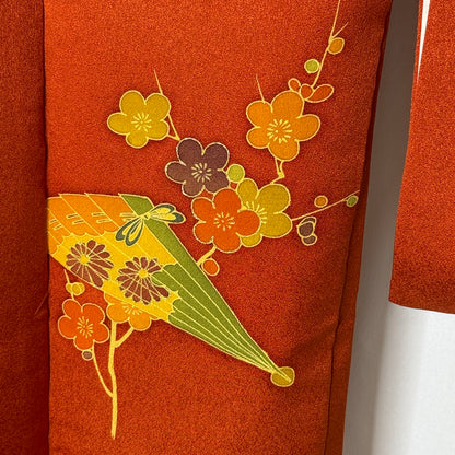 "Persimmon Fans" Vintage Haori Jacket
