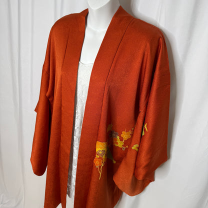 "Persimmon Fans" Vintage Haori Jacket