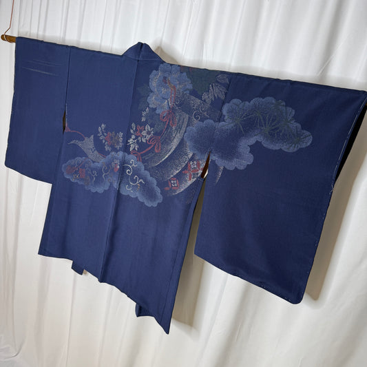 "Drifting Clouds" Vintage Haori Jacket
