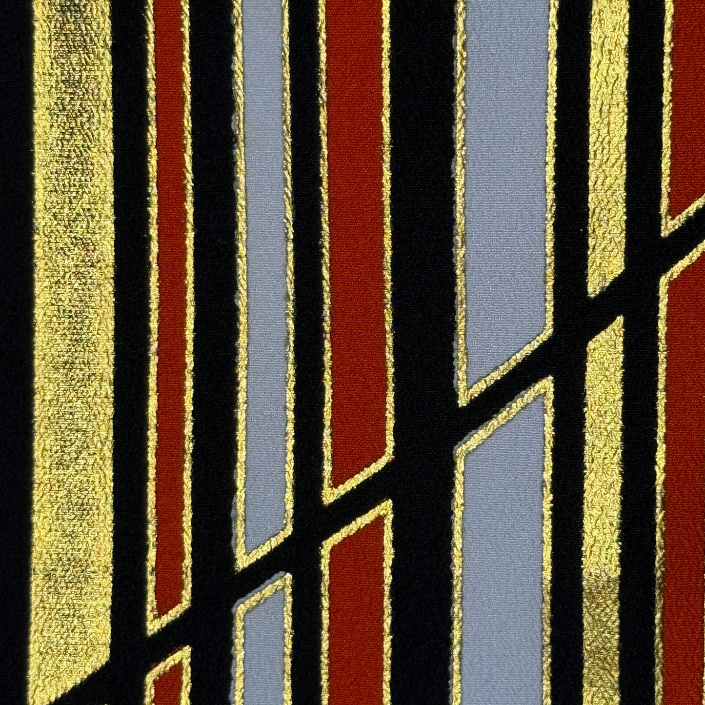 "Gilded Rhythm" Kimono Obi Set