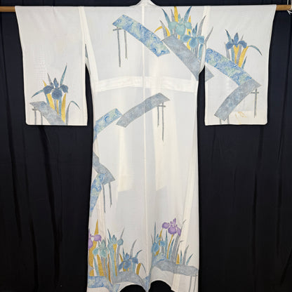 "Iris Cascade" Kimono Obi Set