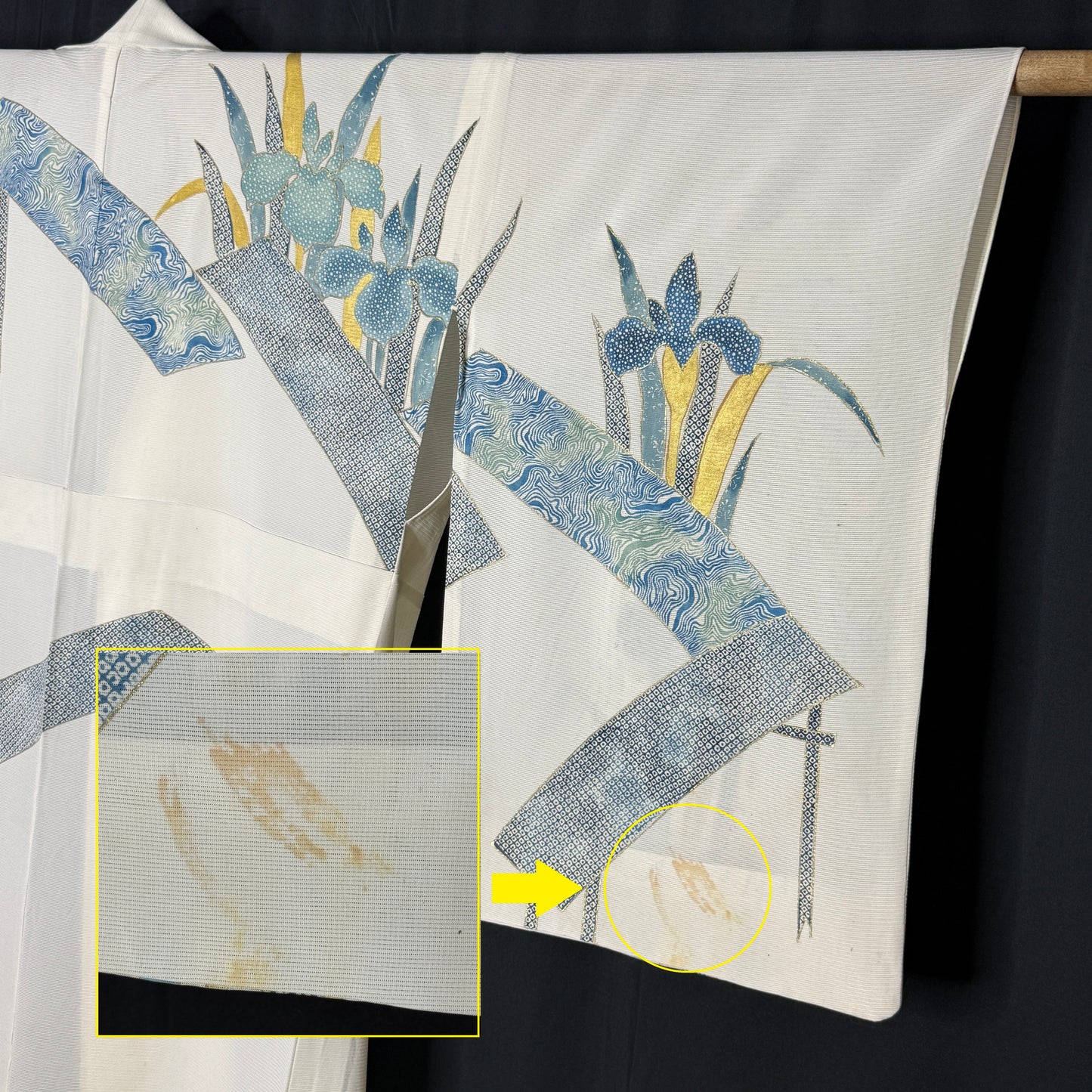 "Iris Cascade" Kimono Obi Set