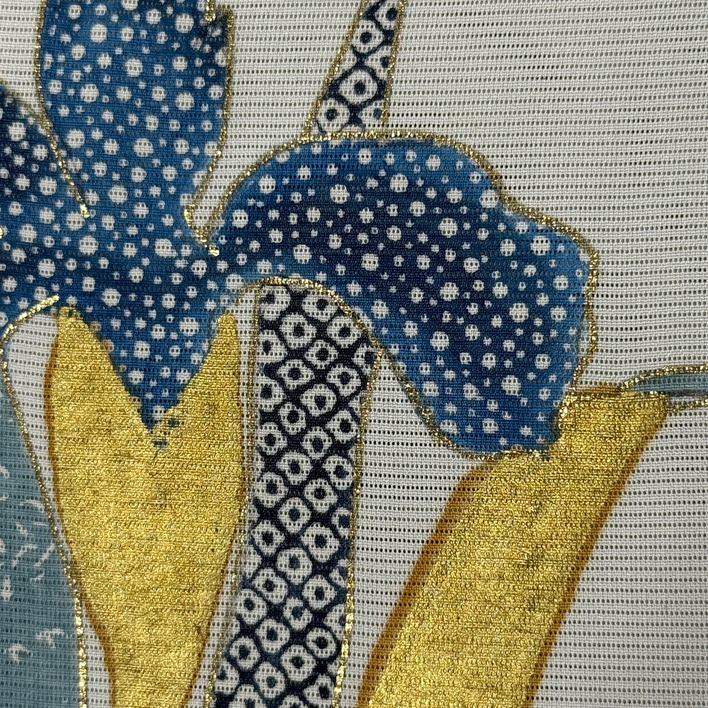 "Iris Cascade" Kimono Obi Set