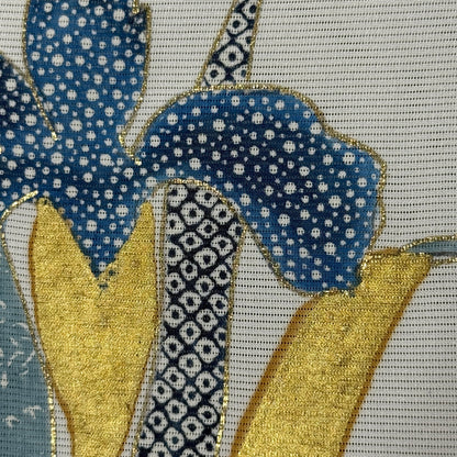 "Iris Cascade" Kimono Obi Set