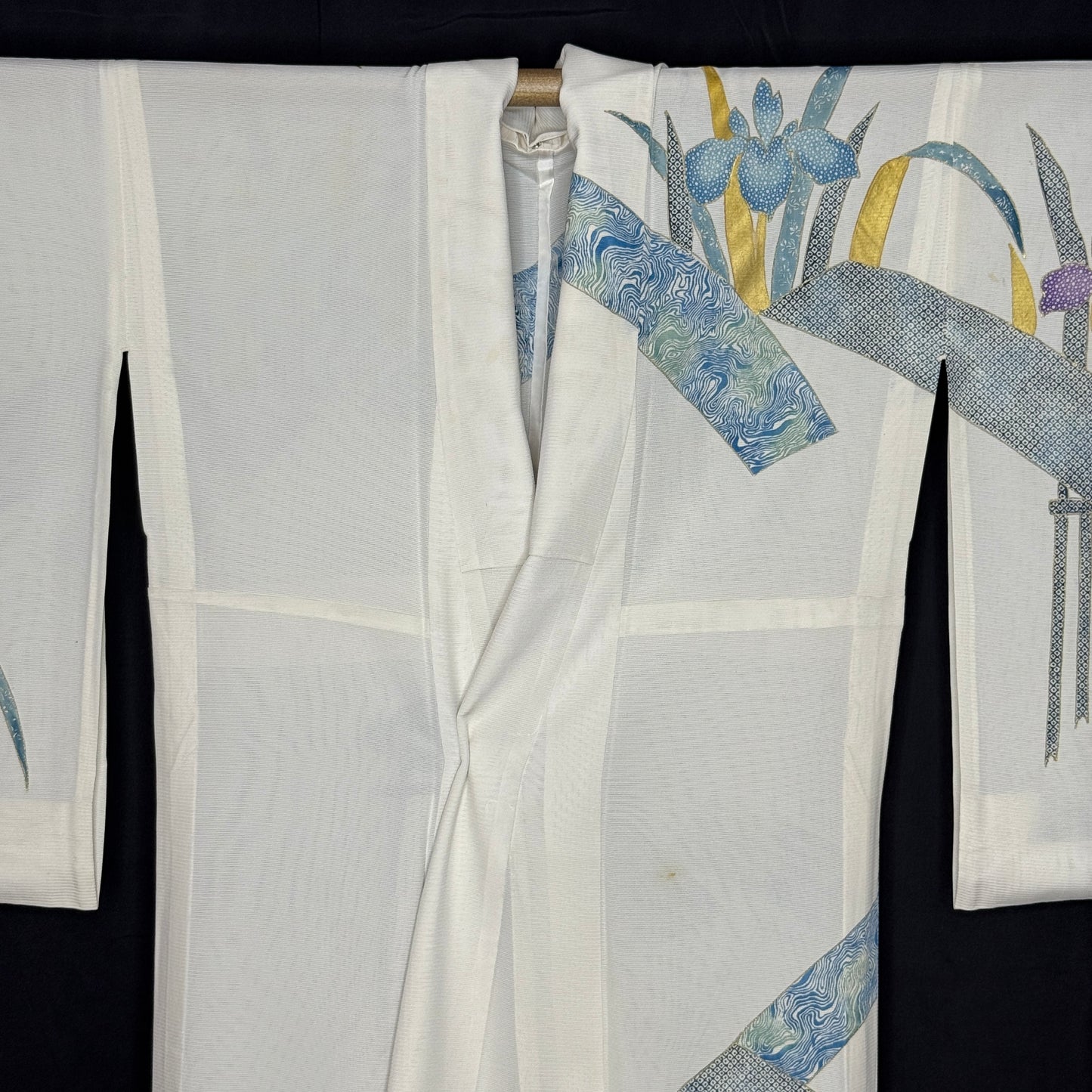 "Iris Cascade" Kimono Obi Set