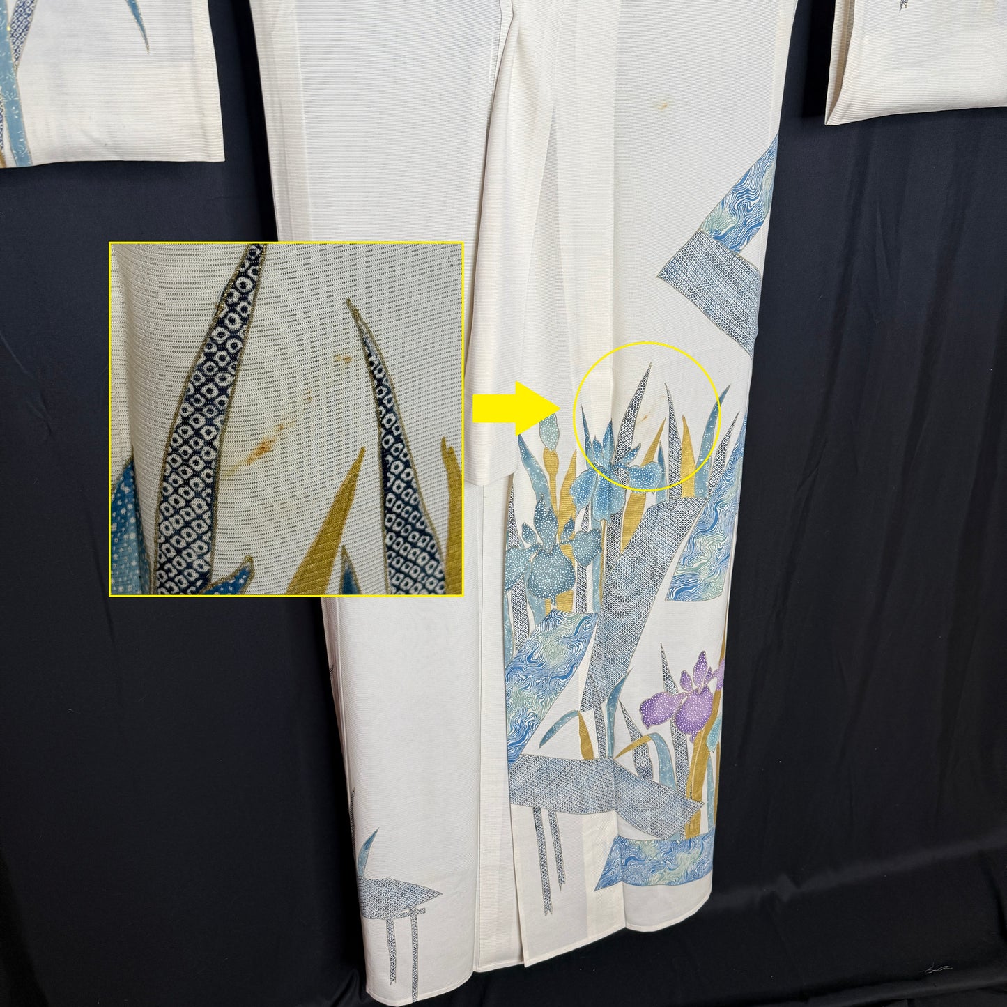 "Iris Cascade" Kimono Obi Set