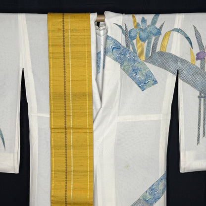 "Iris Cascade" Kimono Obi Set