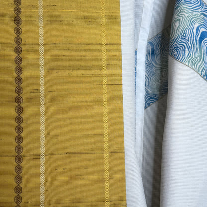 "Iris Cascade" Kimono Obi Set