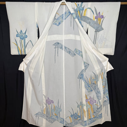 "Iris Cascade" Kimono Obi Set