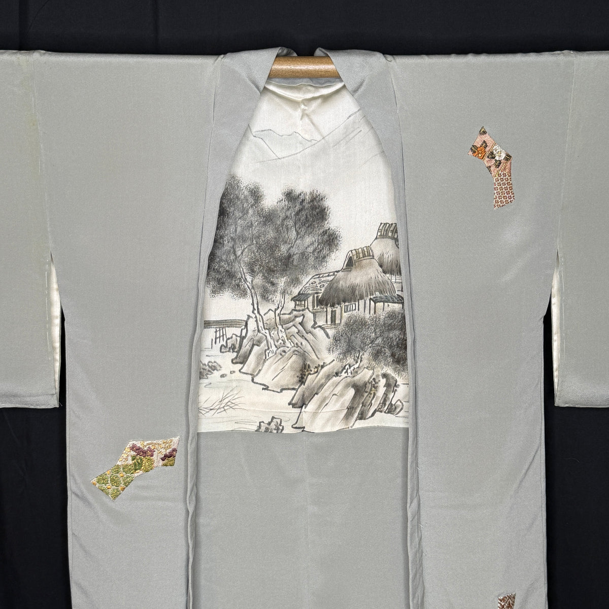 "Coastal Sketch" Vintage Haori Jacket
