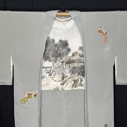 "Coastal Sketch" Vintage Haori Jacket