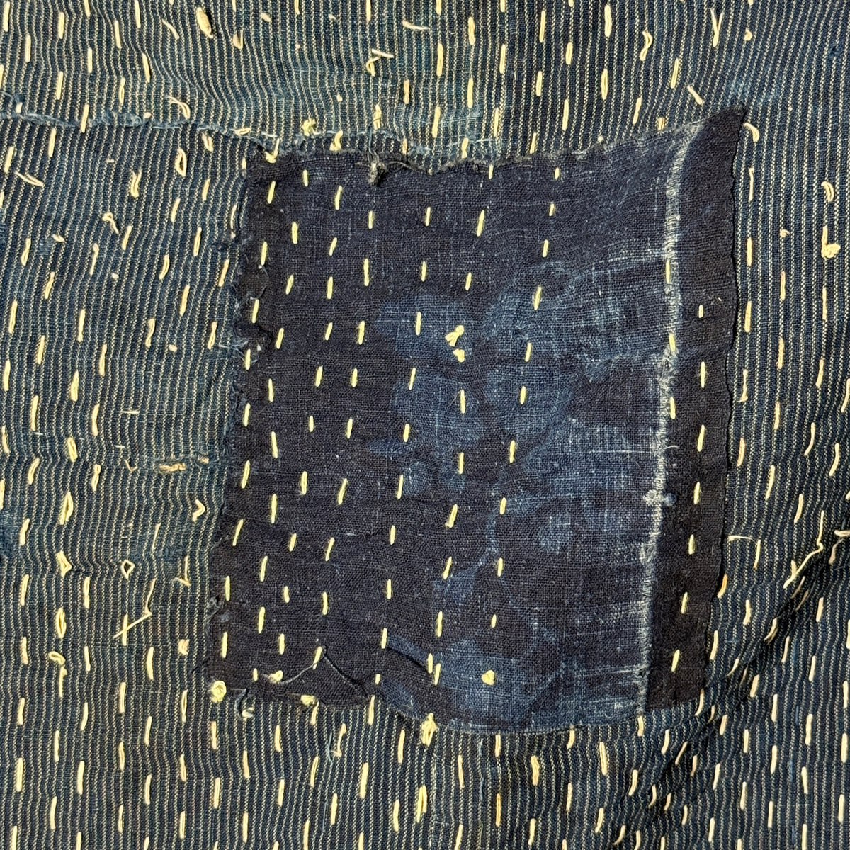"Sashiko Boro" Antique Kotatsu Blanket