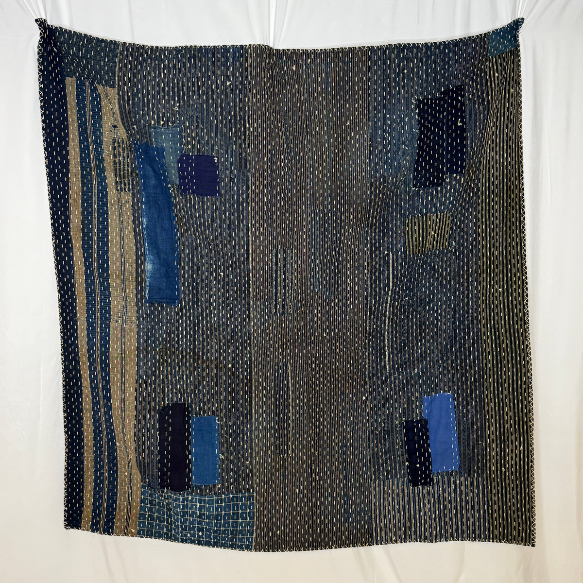 "Sashiko Boro" Antique Kotatsu Blanket