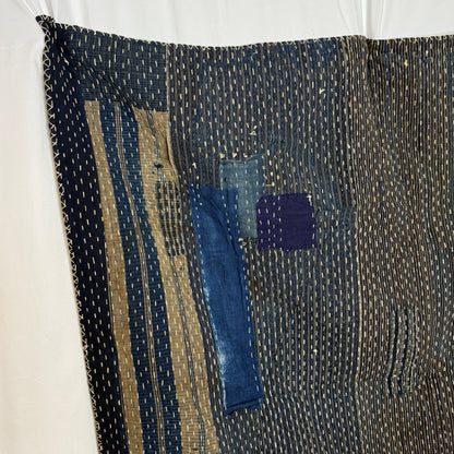 "Sashiko Boro" Antique Kotatsu Blanket