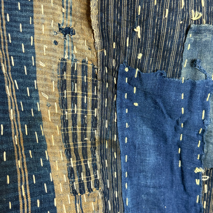 "Sashiko Boro" Antique Kotatsu Blanket