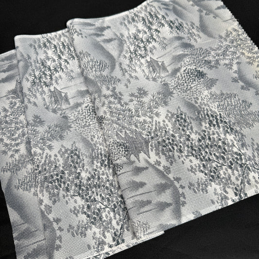 "Mountain Pagoda" Vintage Kimono Yardage