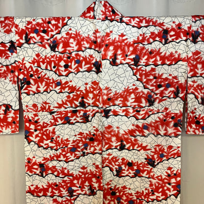 "Blurred Florals" Vintage Meisen Kimono