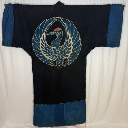 "Indigo Slumber" Antique Sleeping Kimono