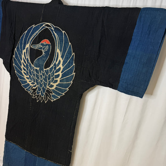 "Indigo Slumber" Antique Sleeping Kimono
