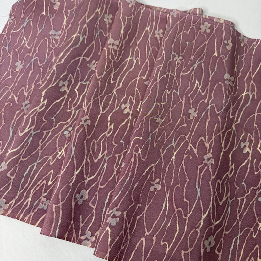 "Twilight Petals" Vintage Kimono Yardage