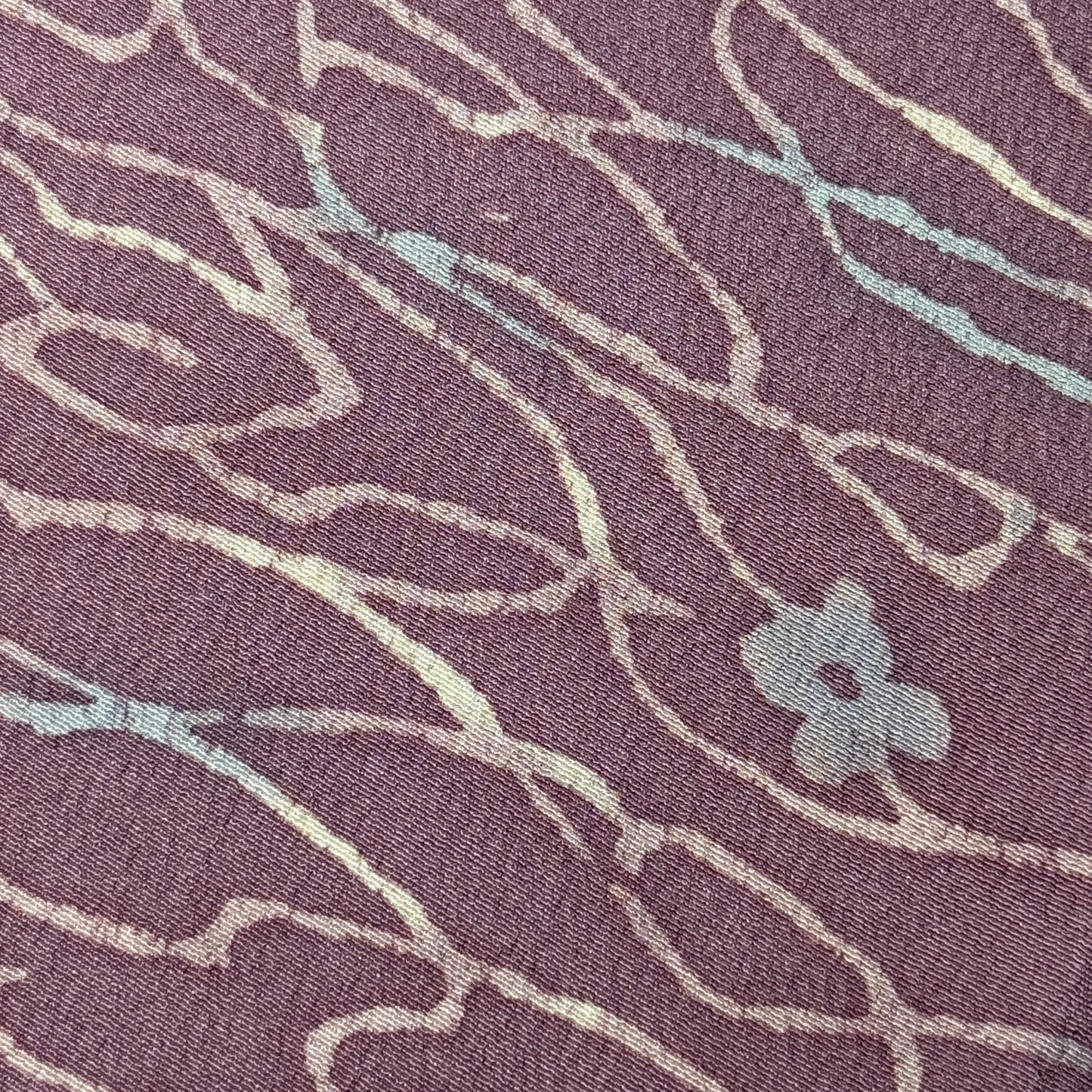 "Twilight Petals" Vintage Kimono Yardage